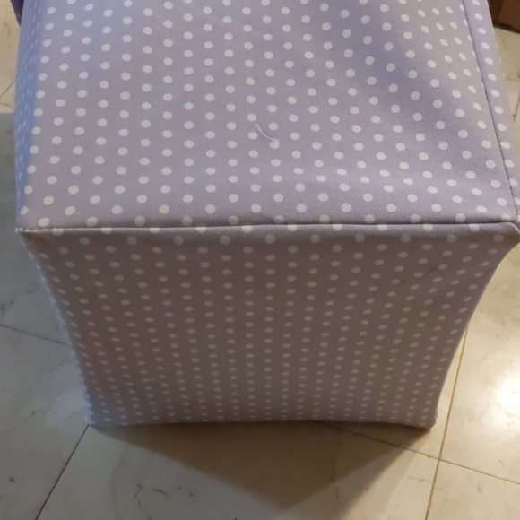 PBK Large Canvas Storage, Lavender Dot